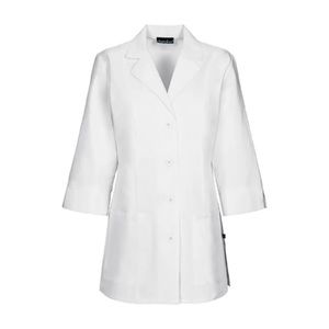 White Cherokee Scrubs 30" 3/4 Sleeve Lab Coat 1470 WHT. Size XS